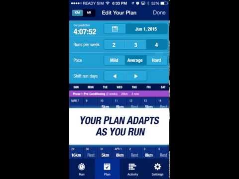 MY ASICS Personalized Run Training Plan Overview - iOS | ASICS